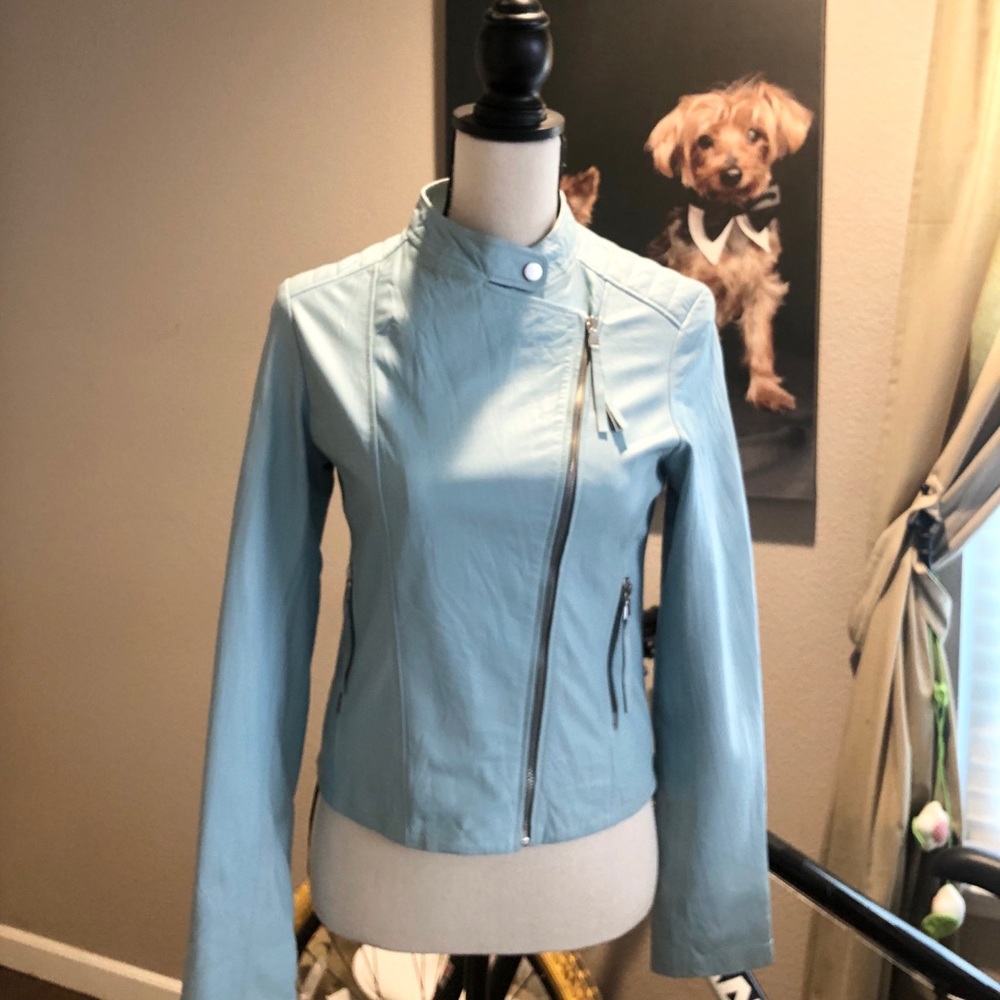 Motorcycle leather jacket by PAROSH